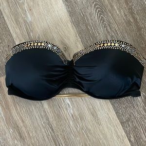 Victorias Secret Black jeweled 34DD top